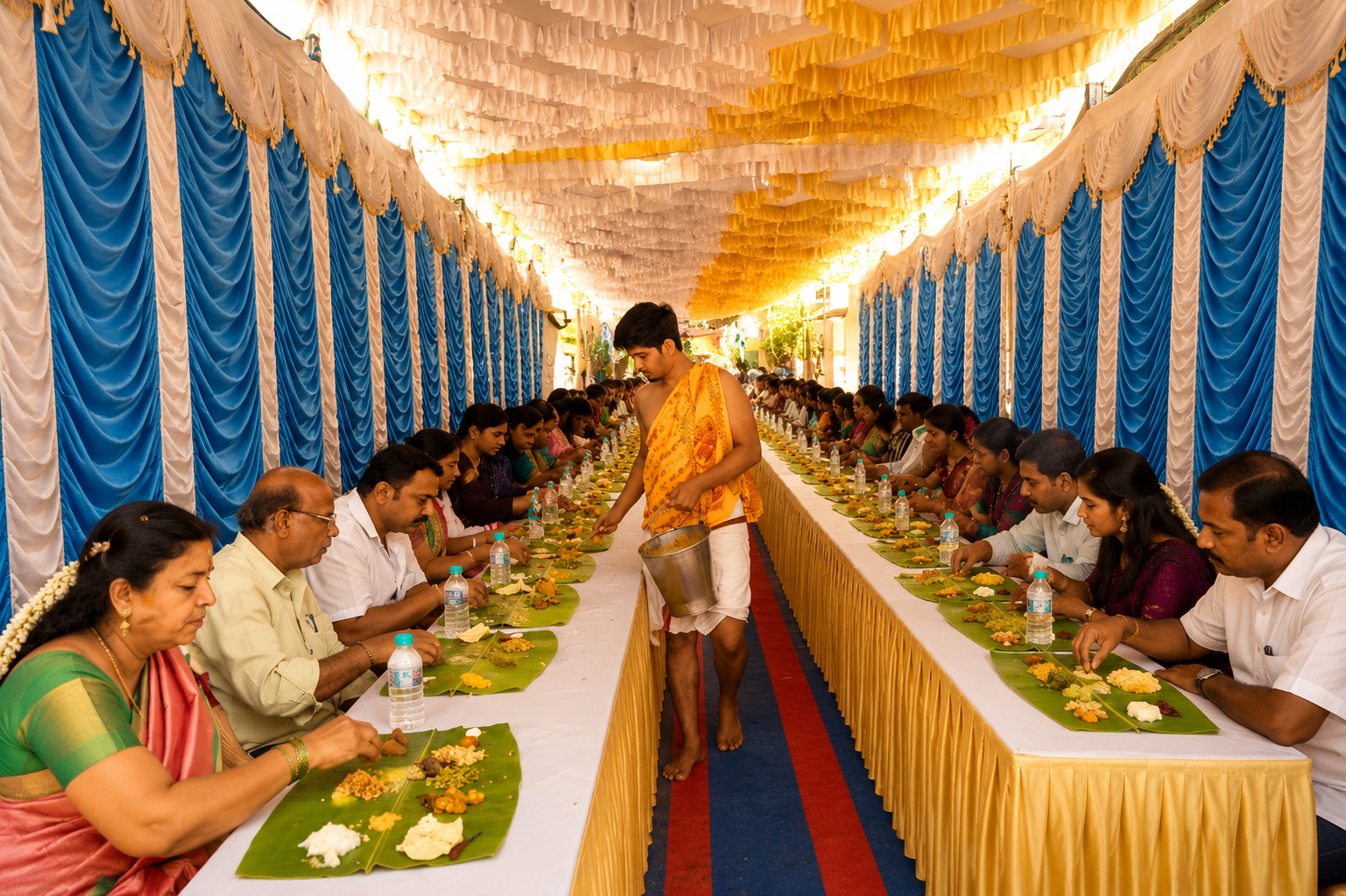 Traditional South Indian Wedding Feast